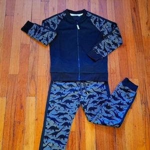H & M - Dinosaur Tracksuit - Size 6x/7